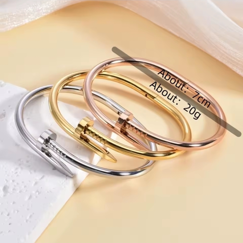 Elegant Silver Nail Bangle